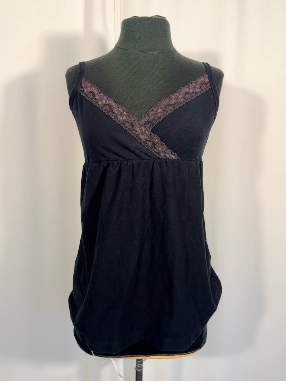 Lost Y2K Black Babydoll Camisole Top